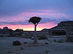 Sonnenuntergan in der Namib